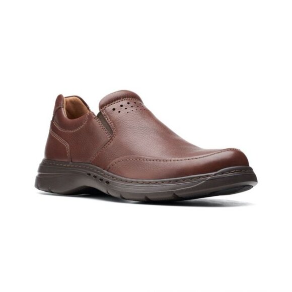 Clarks Mens Un Brawley Step Slip-on Shoes - Mahogany, 11.5M NEW - Picture 1 of 4